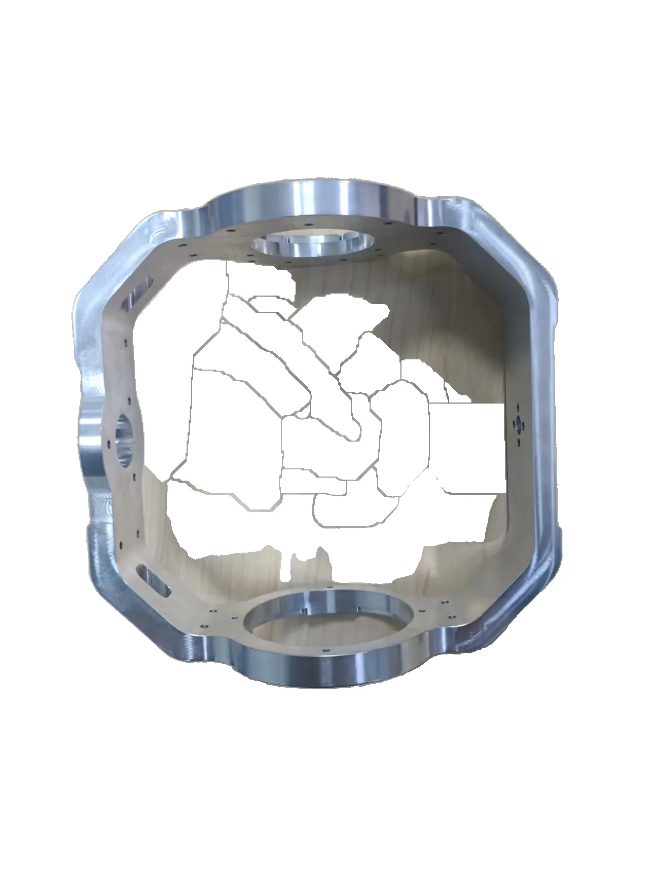 Precision-machined aluminum structural frame